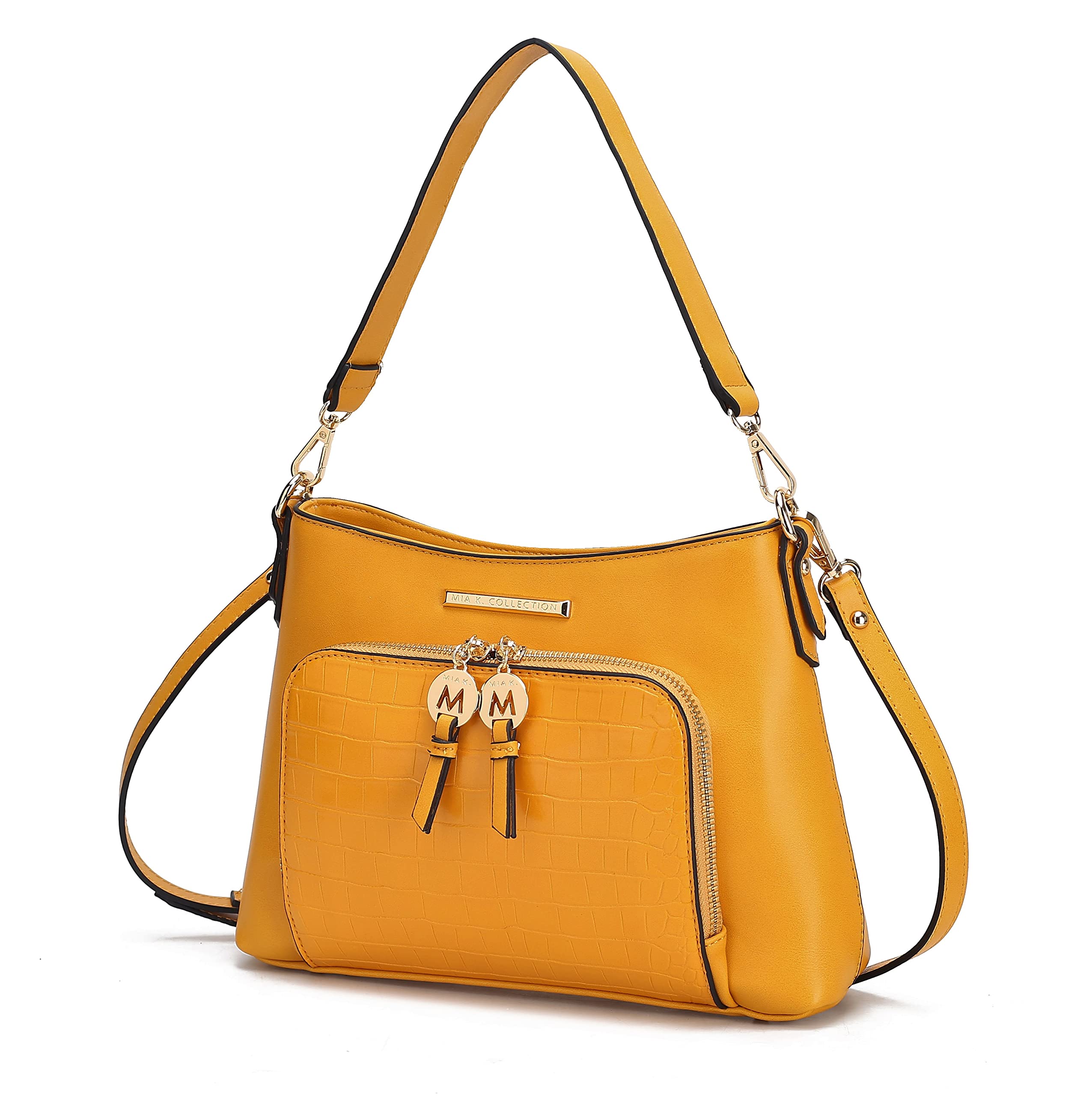 MKF Women's Crossbody Bag - Stylish PU Leather Handbag with Shoulder Strap, Designer Messenger Purse for Everyday Use | Perfect for Work, Travel & Shopping