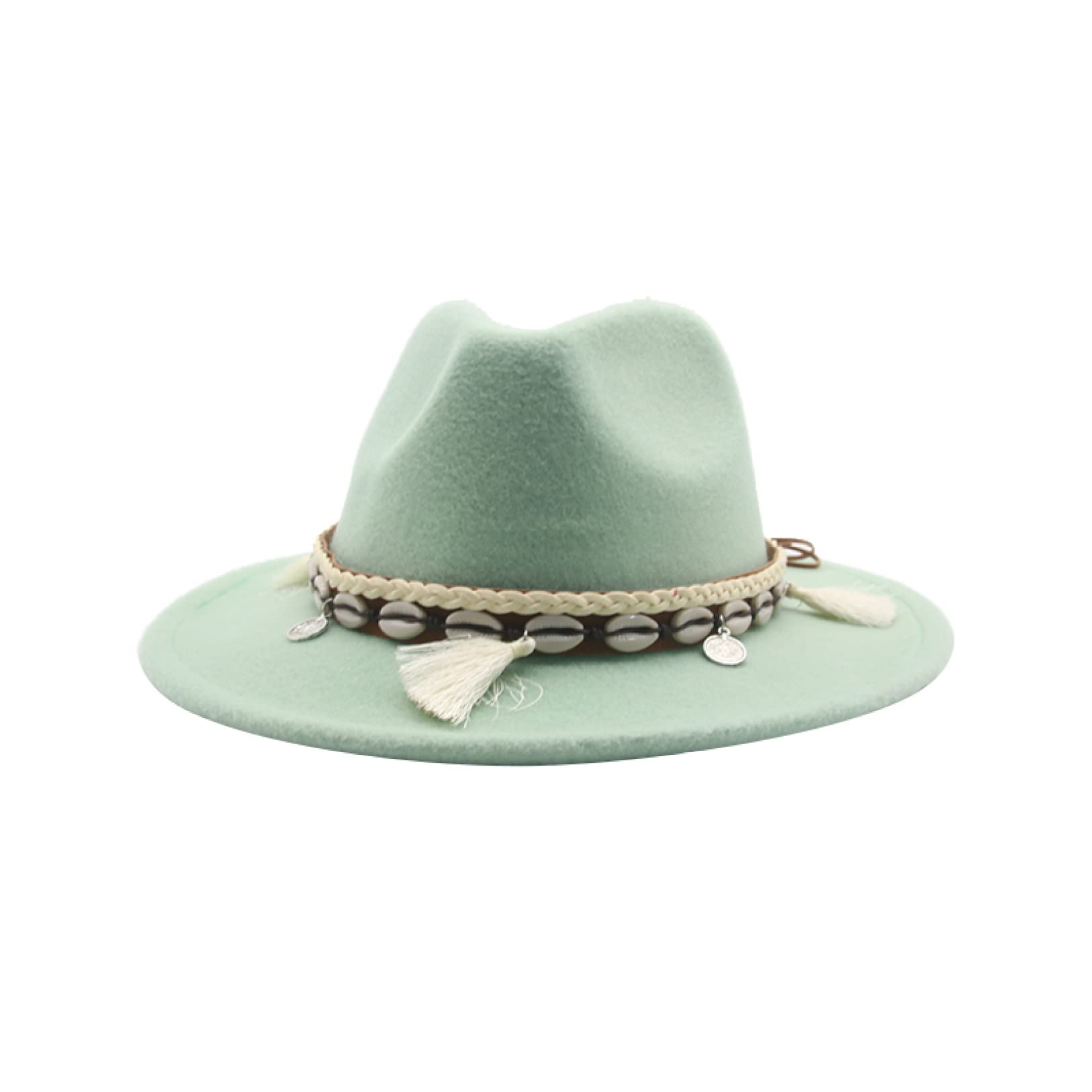 Stylish Fedora Hats for Women - Solid Band Feather Felted Western Cowboy Hat for Casual Wear, Outdoor Activities & Jazz Events | Perfect for Music Festivals, Travel & Fashion Outfits