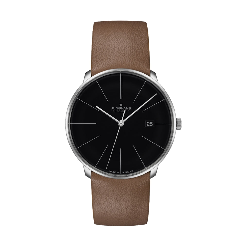 Meister Automatic Black Watch - Premium Swiss Movement, Water Resistant, Luxury Dress Watch for Men - Perfect for Business, Formal Events & Everyday Wear