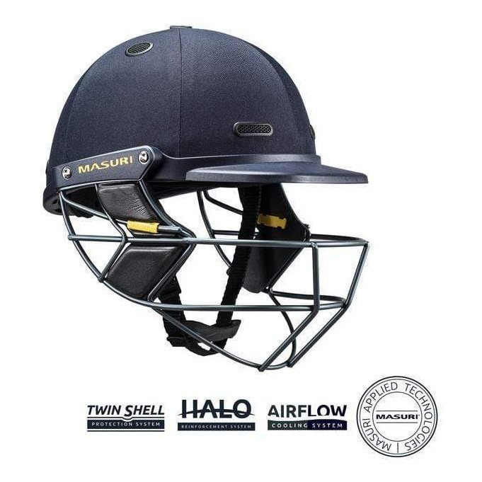 Masuri Vision Club Steel Cricket Helmet - Lightweight Protective Headgear for Batsmen | Perfect for Practice, Matches & Training Sessions