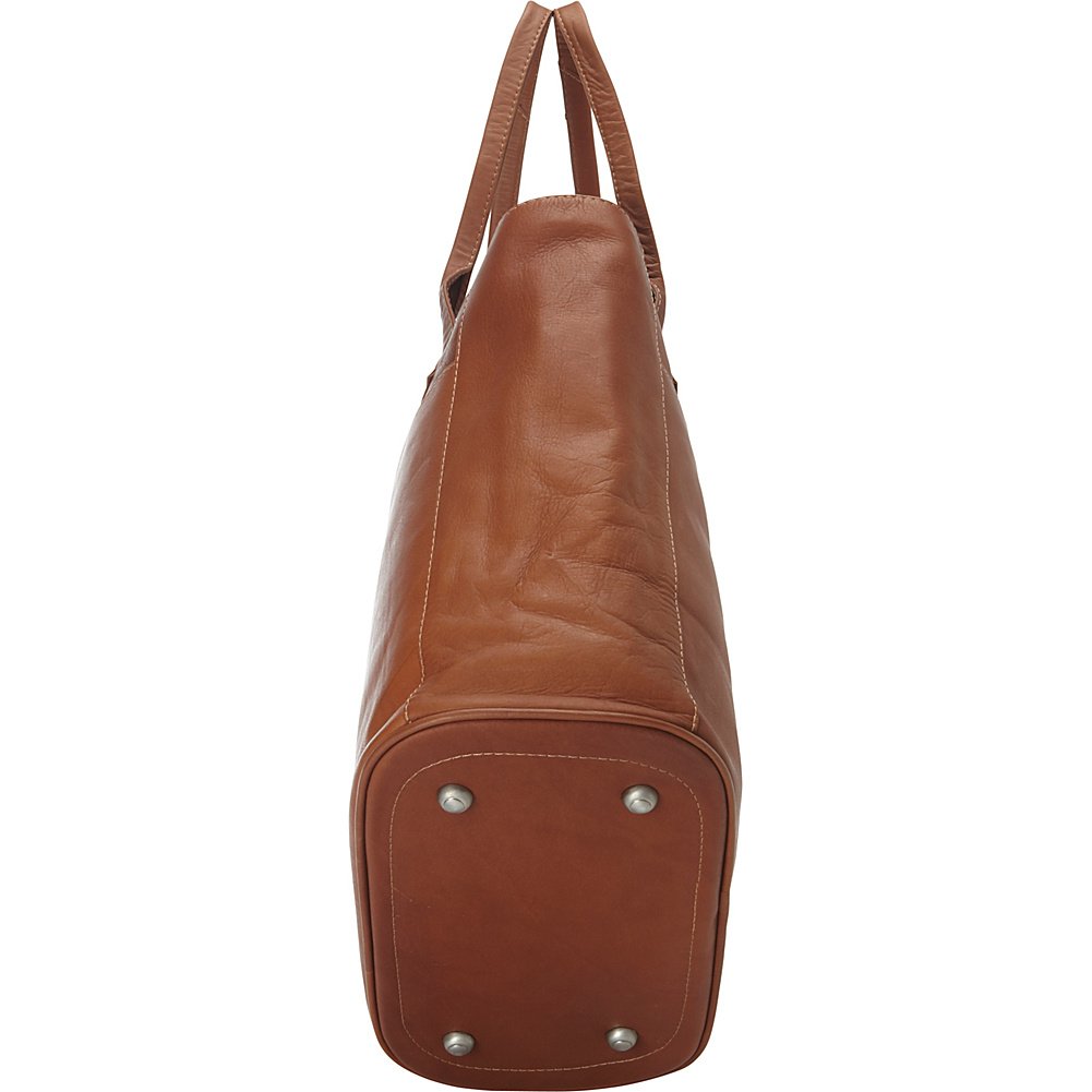 Premium XL Laptop Tote Bag for Women & Men - Stylish Saddle Brown Work Bag Fits 15-17 Inch Laptops - Perfect for Office, Business Travel & College (One Size)