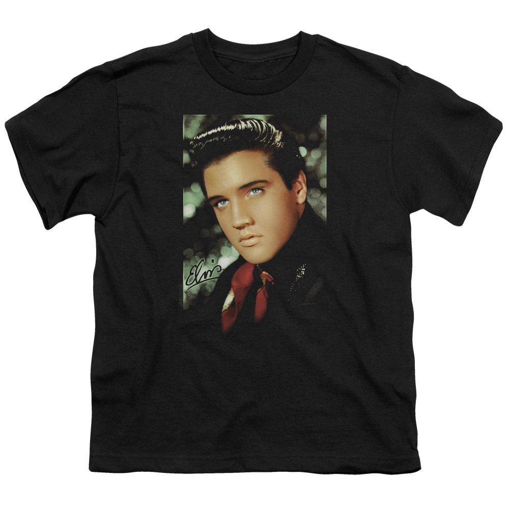 Elvis Presley Red Scarf Vintage Unisex T-Shirt for Boys & Girls - Retro Music Gift, Concert Outfit & Casual Wear