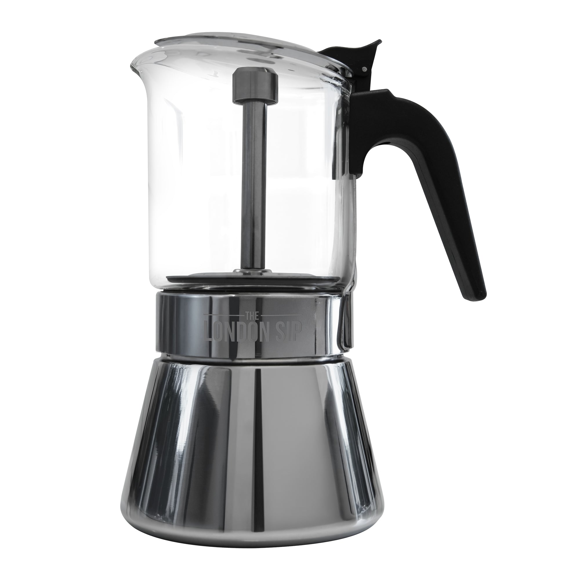 Premium Glass Stovetop Espresso Coffee Maker - Italian Style Moka Pot for Rich Espresso & Coffee - Perfect for Home, Camping & Gifts