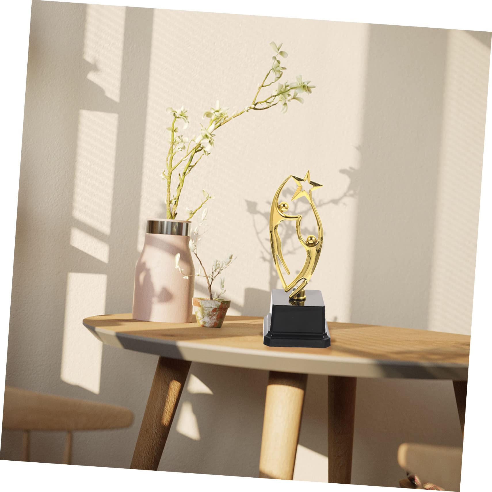 BESPORTBLE 2 Pack Mini Sports Trophy Set - Basketball & Football Awards for Kids - Durable ABS Plastic - Perfect for Party Favors, School Rewards & Game Day Prizes