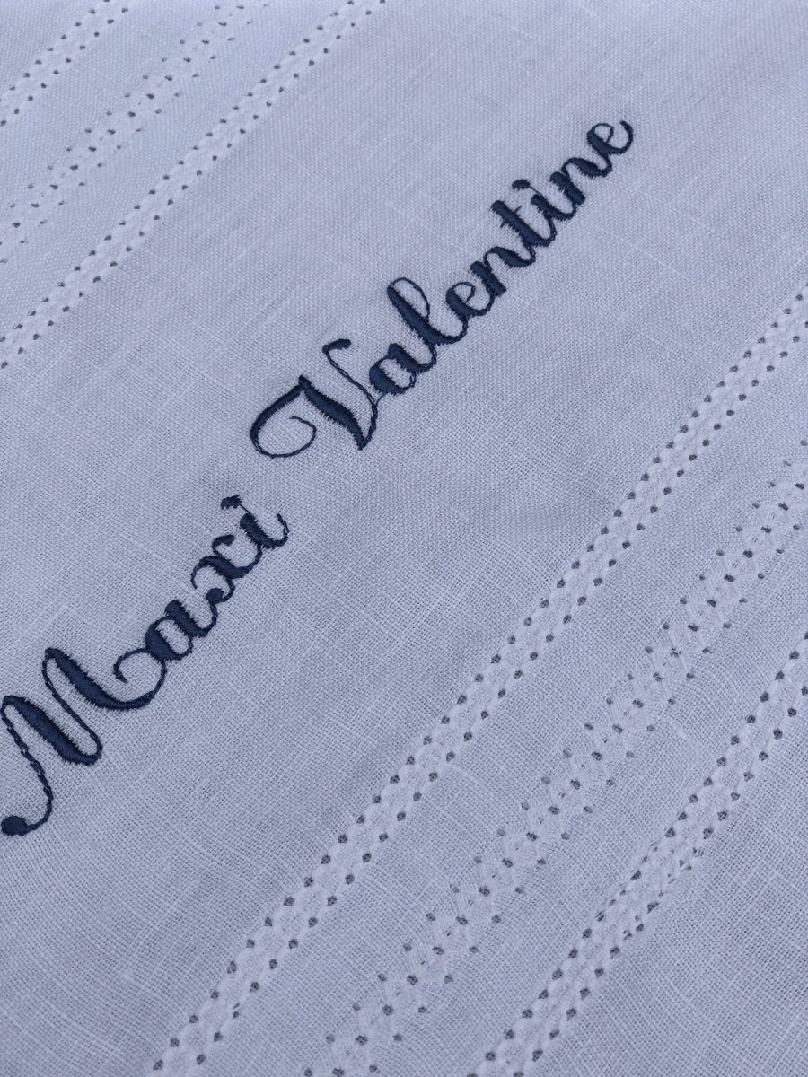 Personalized Embroidered Linen Laundry Bag with Drawstring Closure - Perfect for College Dorms, Travel & Delicate Garment Storage