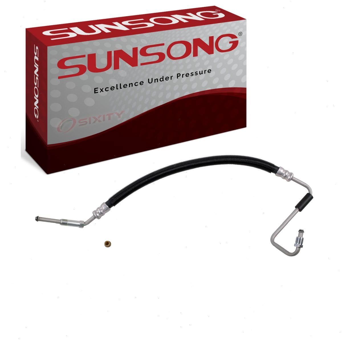 Sunsong 3402891 Power Steering Pressure Line Hose Assembly - High Performance Replacement for Smooth Steering - Perfect for Trucks, SUVs, and Off-Road Vehicles
