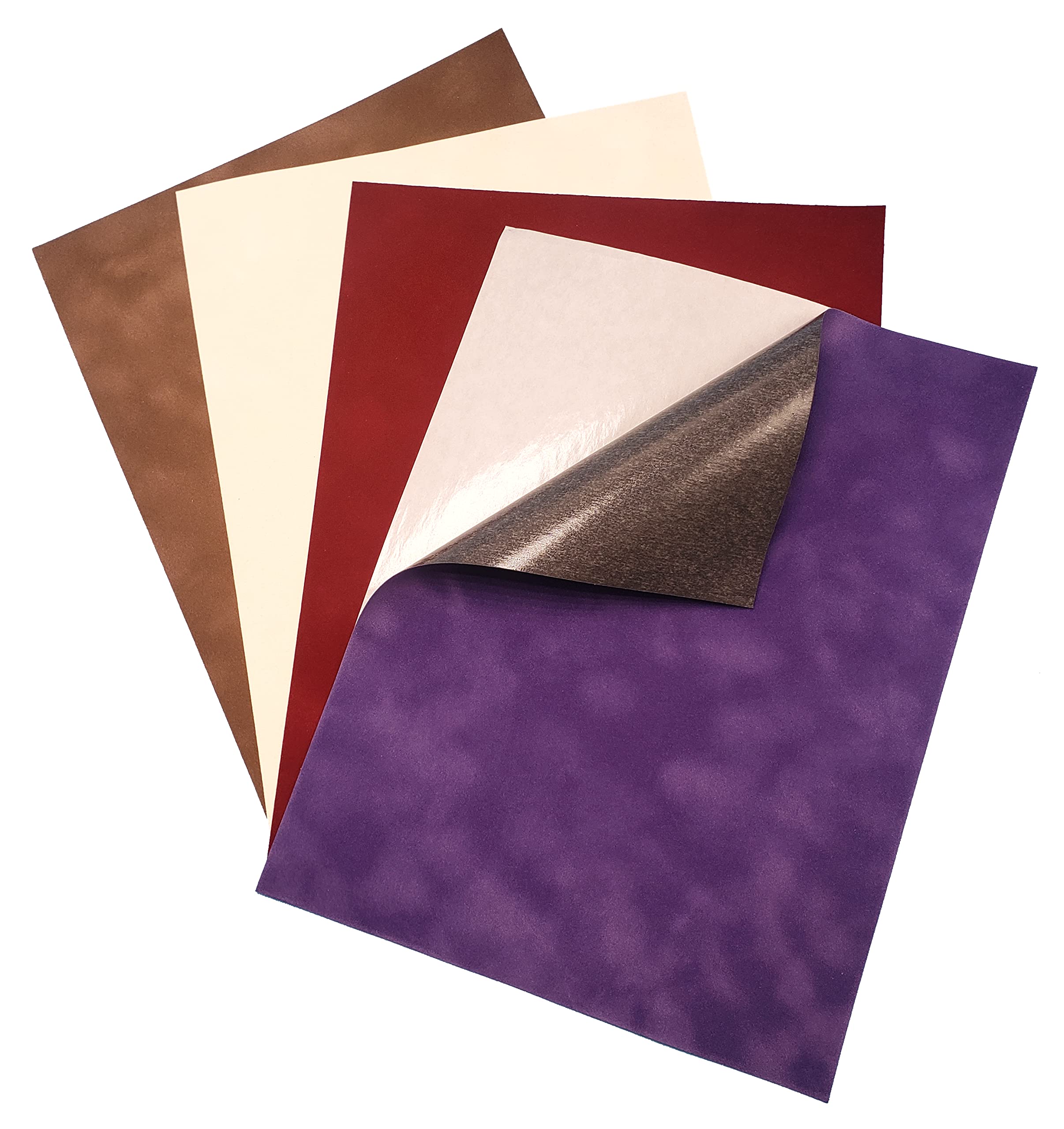 Adhesive Velvet Paper - 25 Sheets (8.5 x 11 Inch) Sticky Back Suede Paper for DIY Crafts, Scrapbooking, Invitations, Card Making - Soft Flexible Velour Sheets in Snow White - Perfect for Home Decor, School Projects & Gift Wrapping