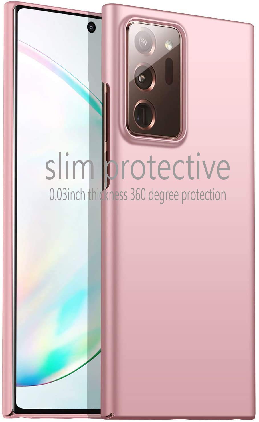 Slim Matte Protective Phone Case for Samsung Galaxy Note 20 - Anti-Scratch & Fingerprint Resistant Hard PC Cover in Pink | Perfect for Everyday Use, Work & Travel