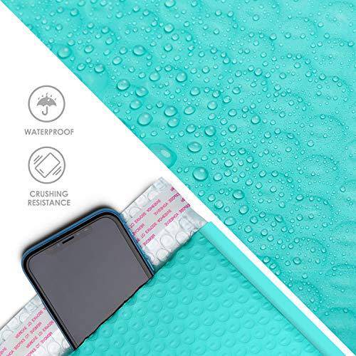 4x8 Bubble Mailer Padded Envelopes - Waterproof & Tear-Resistant Shipping Bags for Ecommerce, Jewelry, Small Items (Teal) - Perfect for Online Sellers, Amazon FBA & eBay Shipping