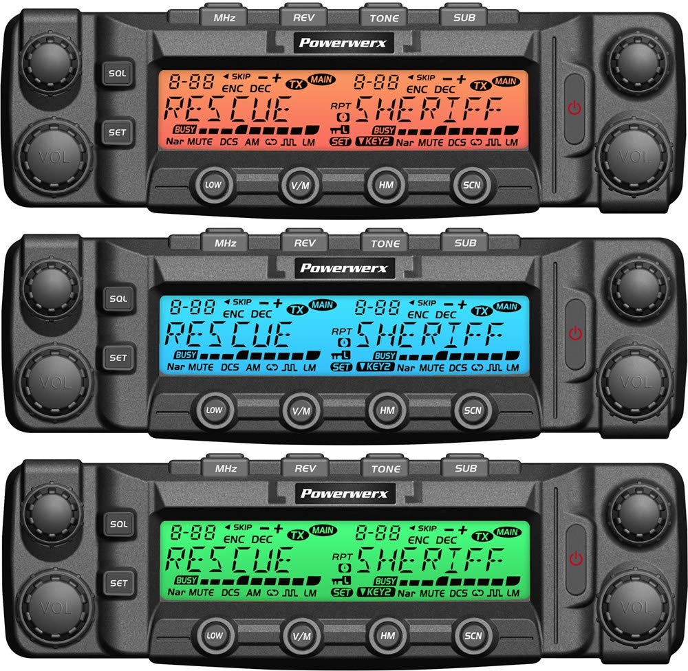 Powerwerx DB-750X Dual Band VHF/UHF 750 Channel Commercial Mobile Radio - Long Range Two-Way Communication for Trucking, Construction & Emergency Response