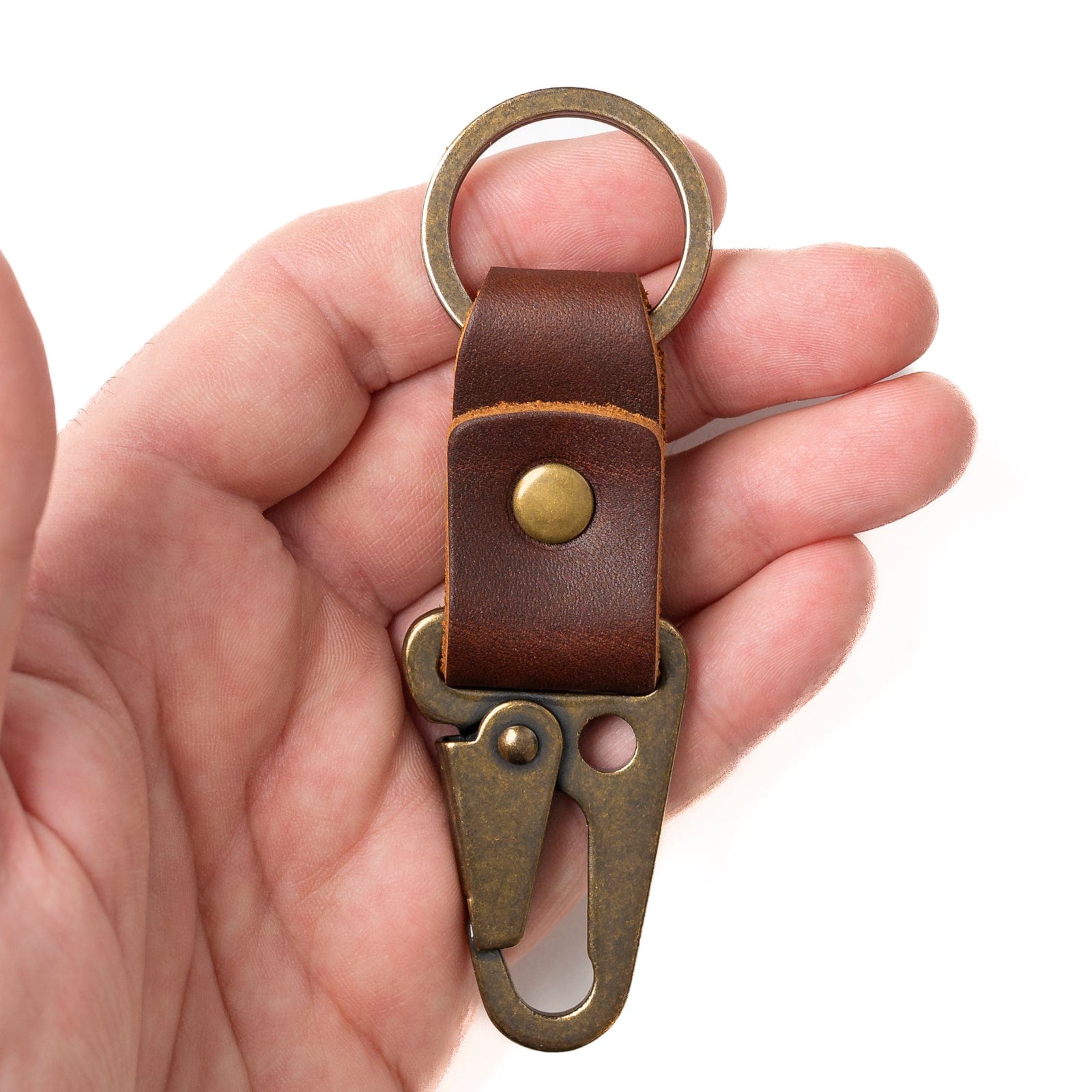 Premium Leather Keychain Clip - Durable & Stylish Key Holder for Home, Office, and Travel Accessories