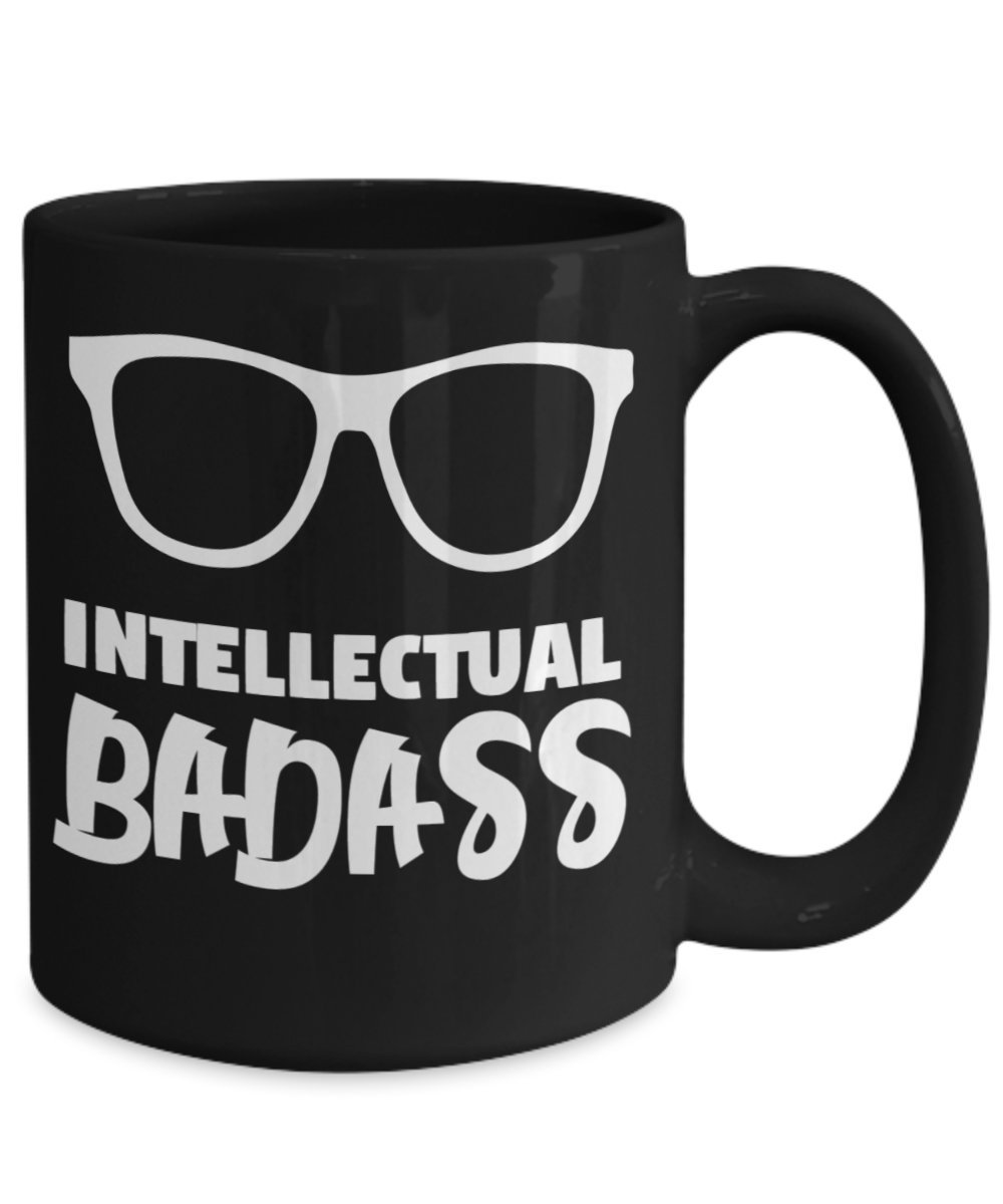Intellectual Badass Coffee Mug - Geek Nerd Smart Chess King Gift for Men & Women - Perfect for Office, Gaming & Study Sessions