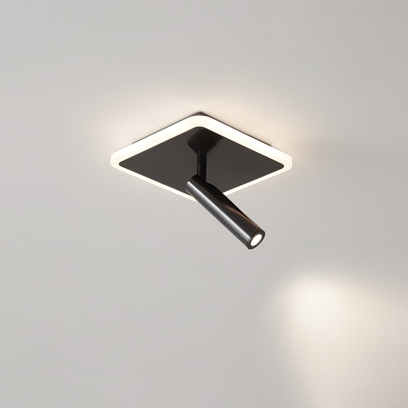 Modern Circle Spotlight Ceiling Lamp - Adjustable LED Recessed Lighting Fixture for Living Room, Bedroom & Kitchen | Dimmable Ambient & Task Lighting for Home Decor