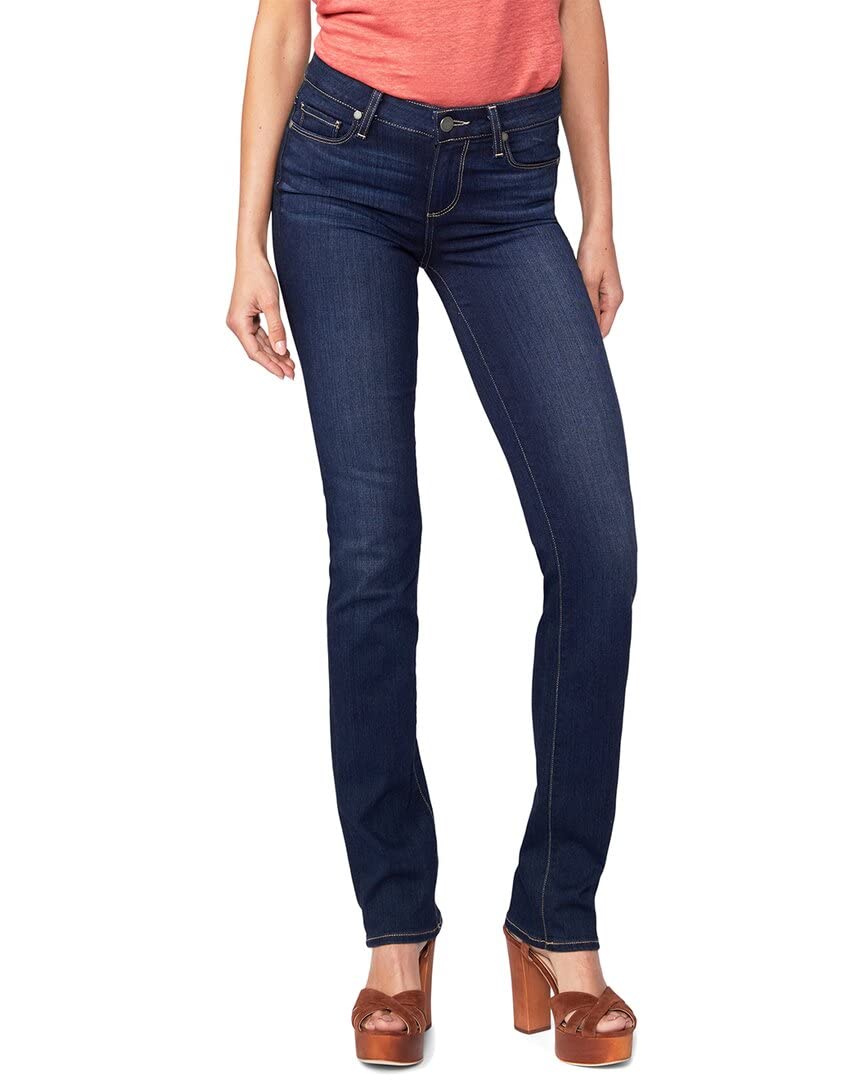 PAIGE Women's Skyline Straight Leg Jean - High Waist Stretch Denim Pants for Everyday Comfort | Perfect for Work, Casual Outings & Date Nights