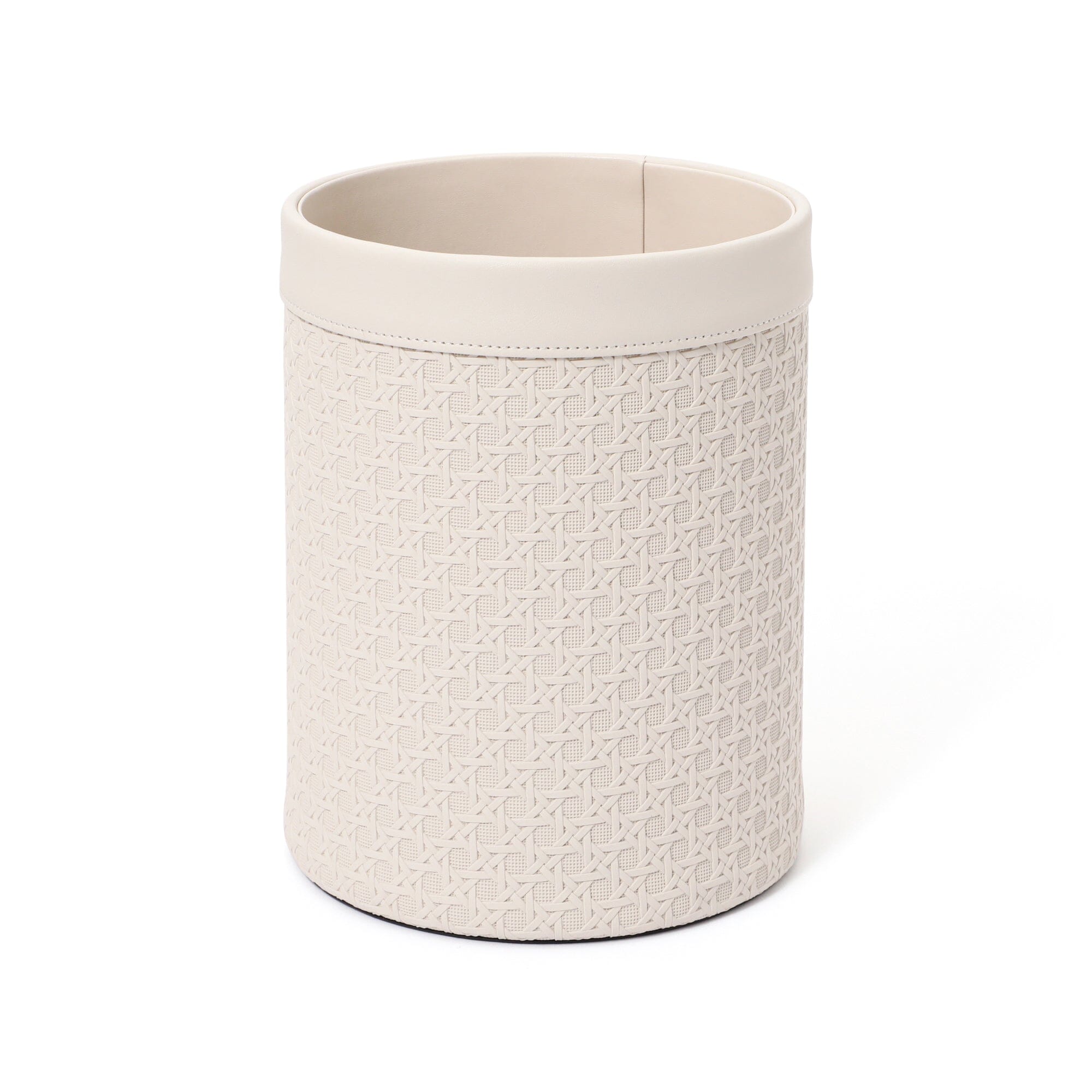 Elegant Embossed Small Ivory Dust Box - Perfect for Home Office, Living Room & Bedroom Organization