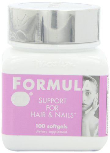 Naturally Vitamins Formula 50 Hair & Nails Support Supplement - 100 Softgels for Stronger Hair Growth & Healthier Nails | Daily Beauty & Wellness Routine