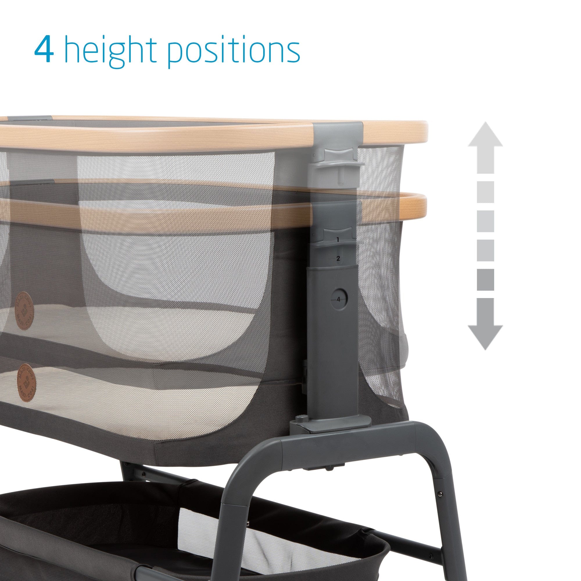 Maxi Cosi Iora 2-in-1 Convertible Co-Sleeper Bassinet & Bedside Sleeper for Newborns - Safe & Comfortable Baby Bed for Nursery, Bedroom, and Travel Use