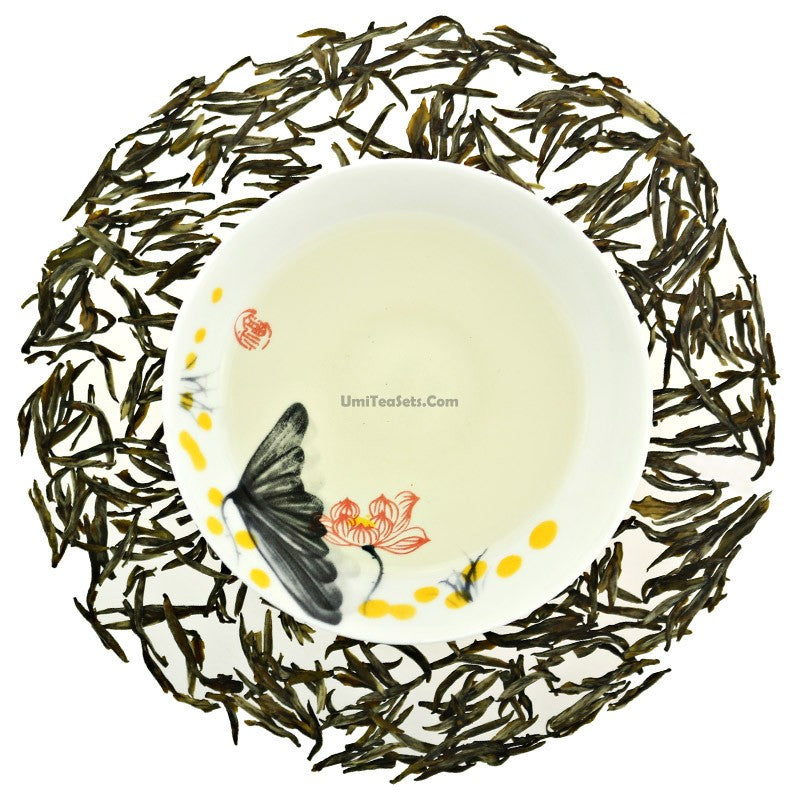 Premium Mengding Yellow Bud Tea - Loose Leaf Chinese Green Tea for Relaxation & Wellness | Perfect for Gifting, Afternoon Tea & Meditation