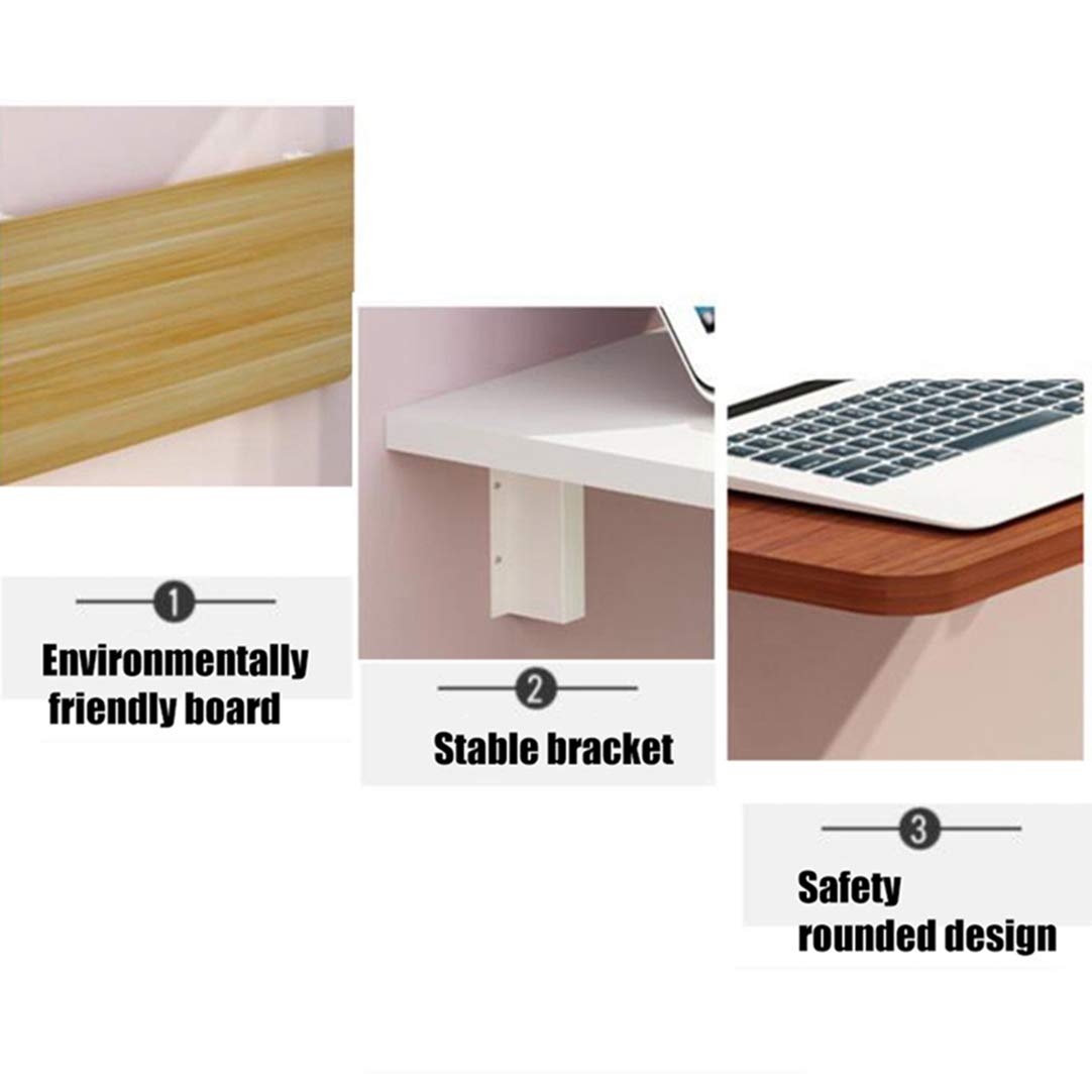 ZYFA Wall Mounted Foldable Table with Storage | Convertible Floating Desk for Computer & Writing | Space-Saving Home Office Solution | Perfect for Small Apartments, Dorm Rooms & Workspaces