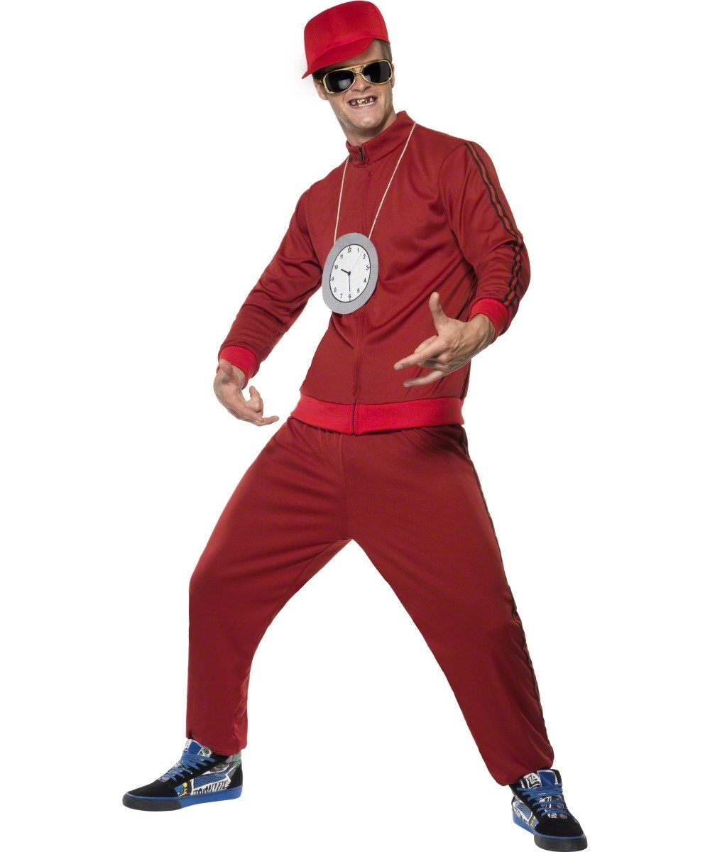 Flava Flava Costume for Men - Hip Hop Rapper Fancy Dress Outfit for Halloween, Cosplay & Theme Parties