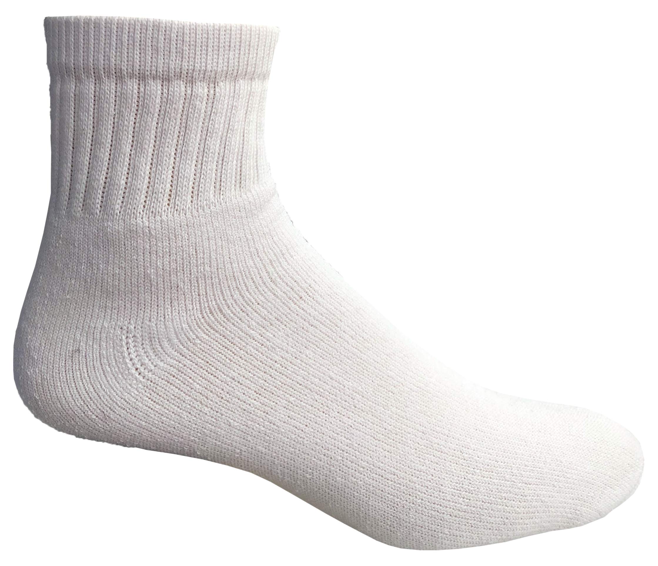 Yacht & Smith Kids Ankle Athletic Sports Socks - 12 Pairs Bulk Pack for Boys & Girls - Breathable Cotton Crew Socks for Running, Basketball, Soccer - Perfect for School, Gym & Daily Wear