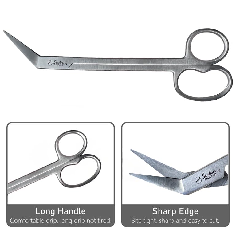 Long Handle Toenail Clippers for Thick Nails & Ingrown Toes - 7.5