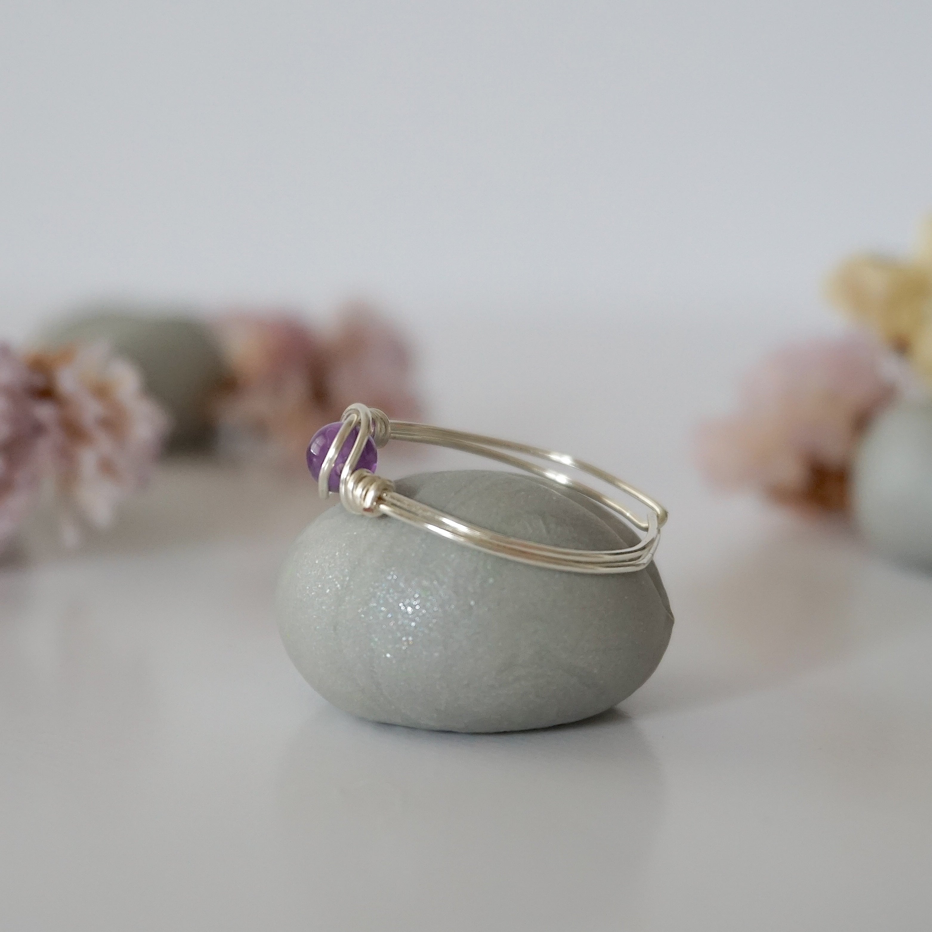 Simple Amethyst Birthstone Ring for Women | Elegant February Jewelry Gift for Her | Perfect for Valentine's Day, Anniversary & Special Occasions