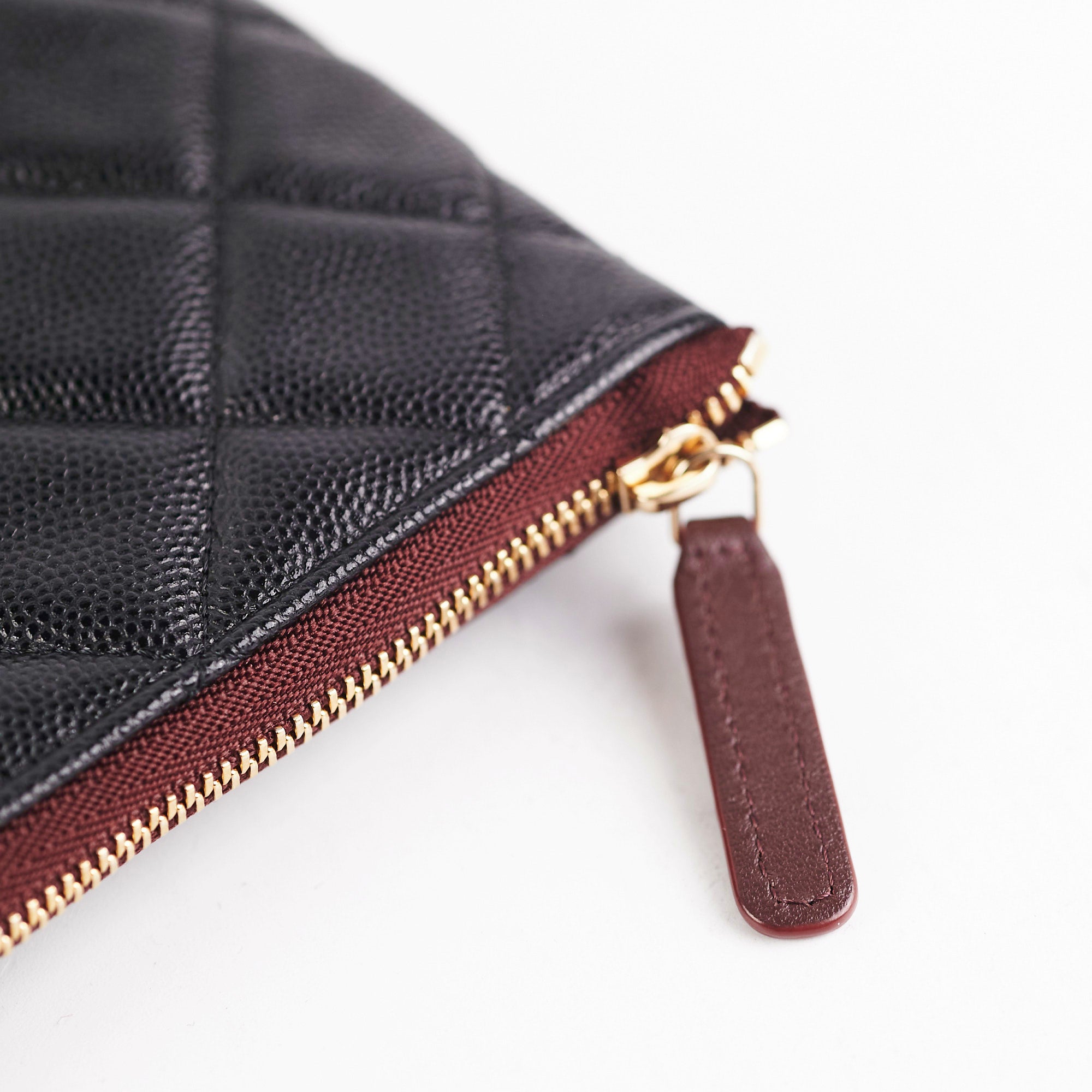Chanel Medium Black Caviar O Case - Luxury Leather Handbag for Women, Perfect for Work, Travel & Evening Events