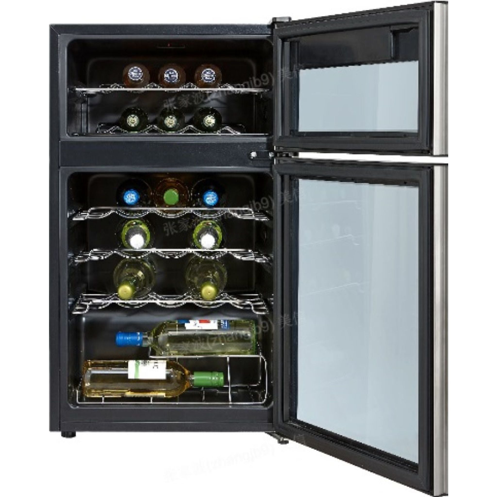 GE Profile 29-Bottle Stainless Steel Wine Cooler Refrigerator - PXR03FLMFSC | Perfect for Home Bars, Restaurants & Wine Cellars