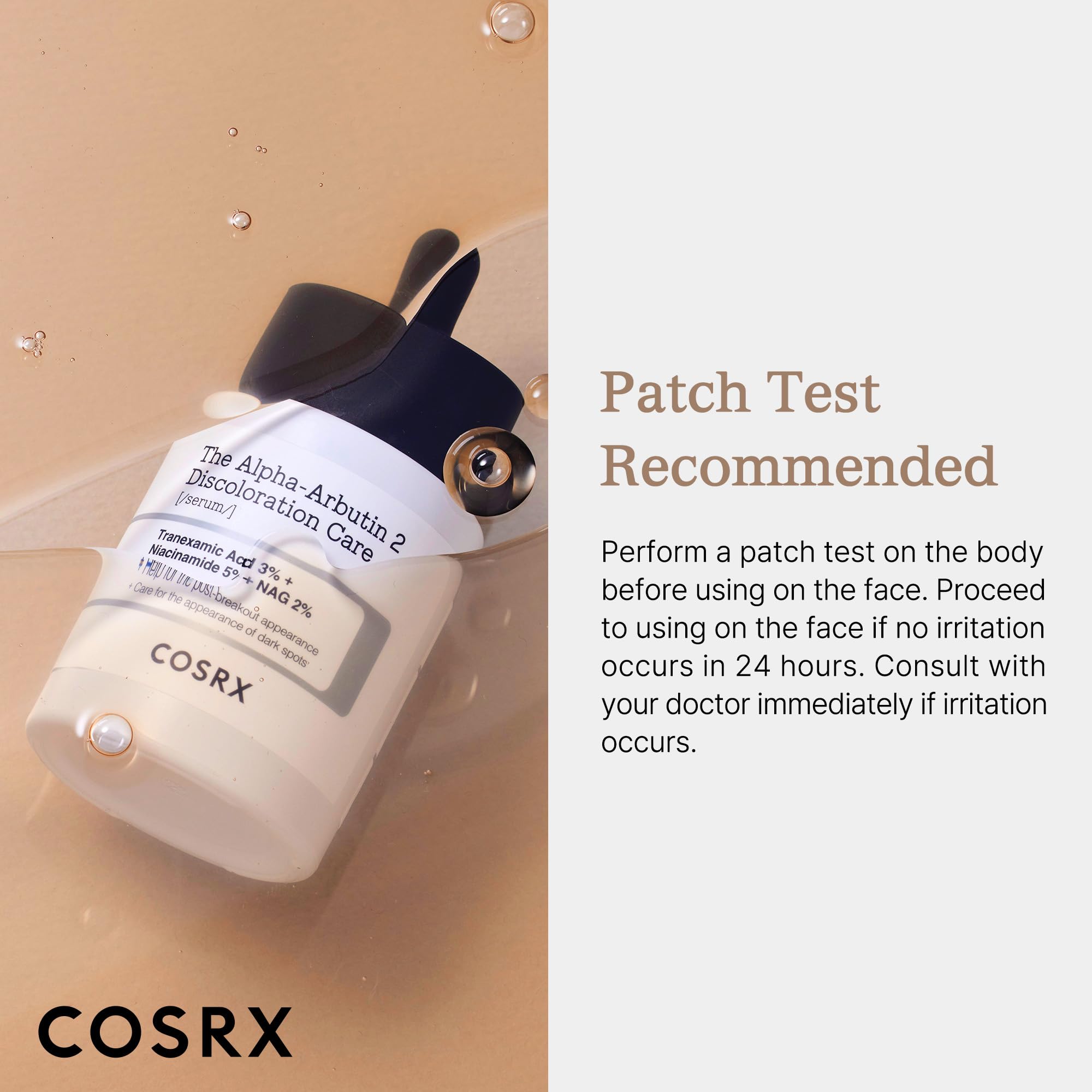 COSRX 2% Alpha Arbutin Face Serum with Niacinamide - Brightening Korean Skincare for Dark Spots & Hyperpigmentation