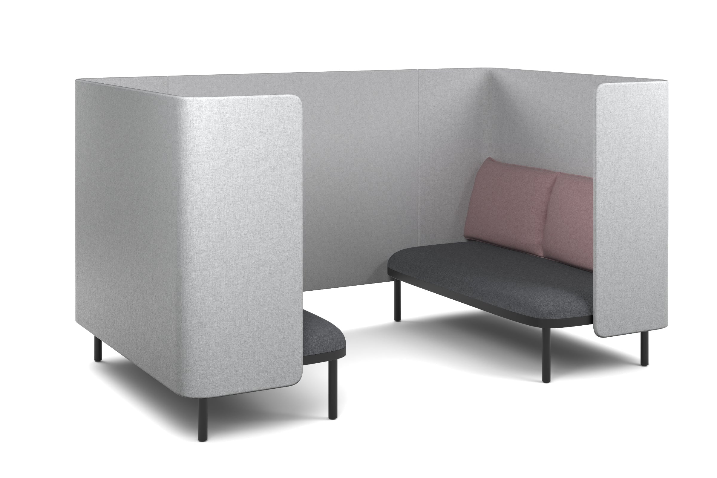 Comfortable Two-Person Privacy Pod Booth for Office, Home & Libraries - Soundproof & Cozy Seating Solution