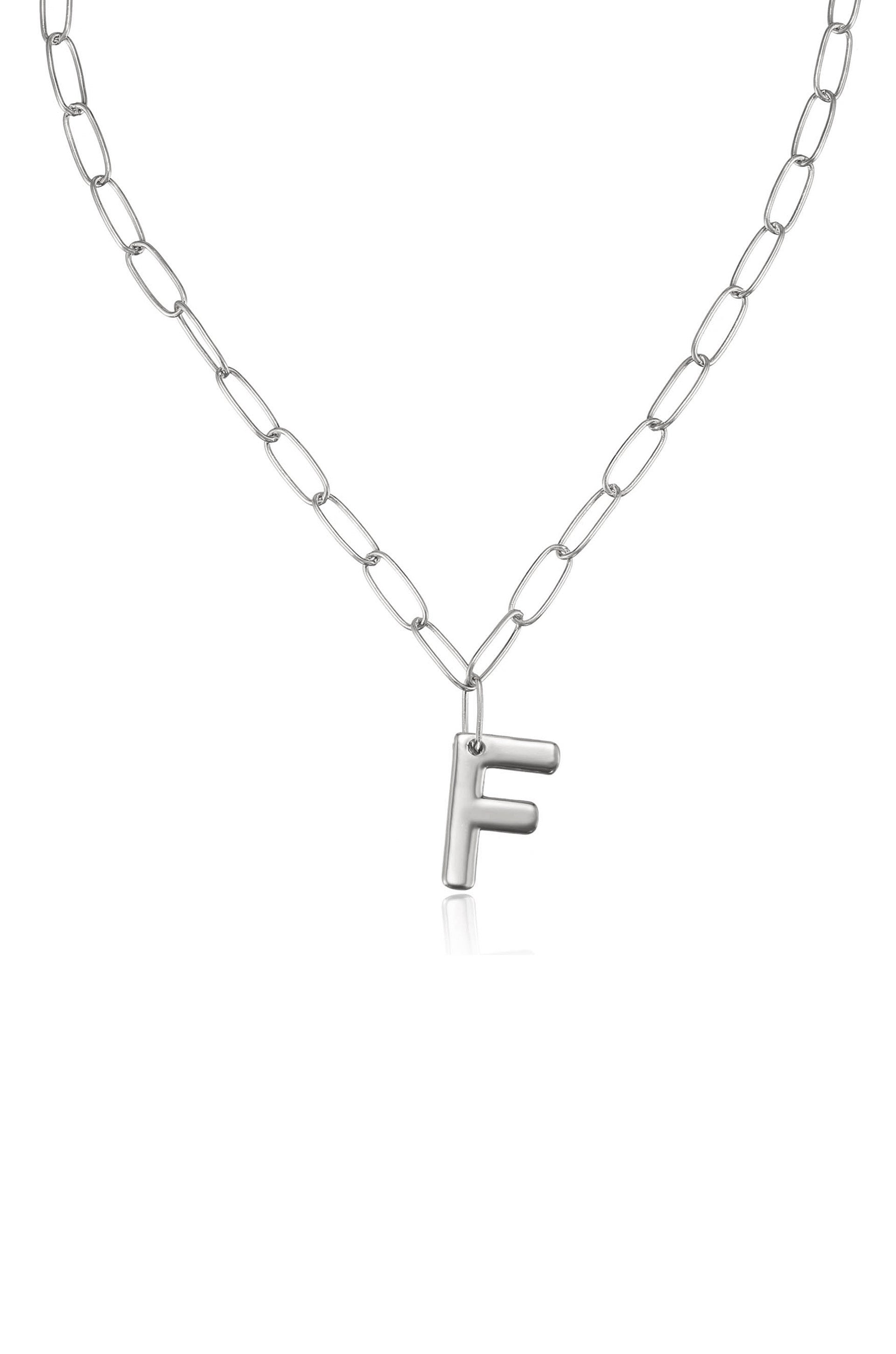 Personalized Initial Necklace with Paperclip Link - Custom Name Letter Jewelry for Women - Perfect Gift for Birthday, Anniversary & Everyday Wear