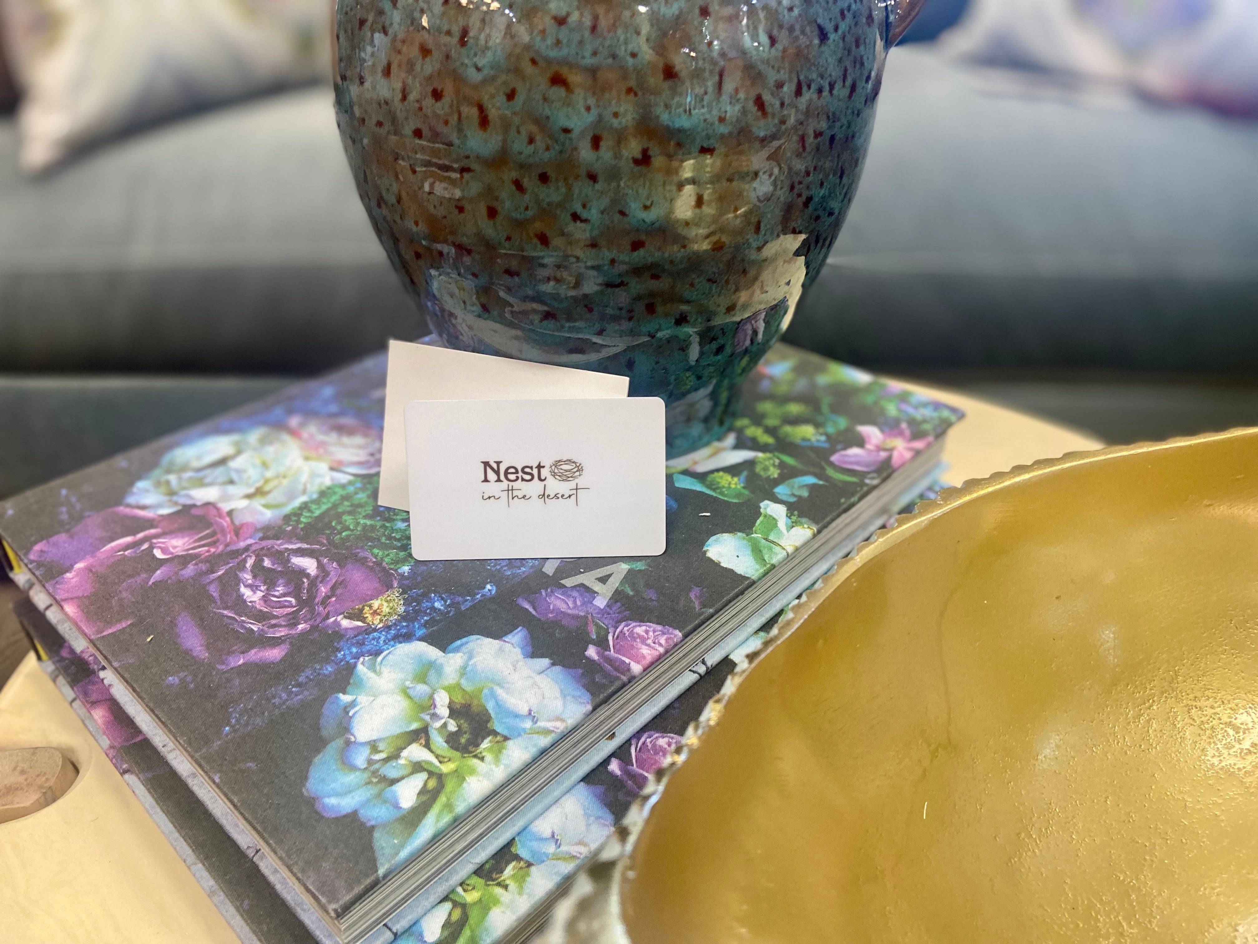 Nest In the Desert Gift Card - Perfect for Birthdays, Holidays & Special Occasions | Unique Desert-Themed Gift Idea