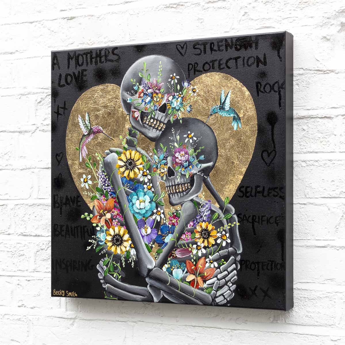 Original 'A Mother's Love' Wall Art - Heartwarming Home Decor for Living Room, Bedroom & Nursery | Perfect Gift for Mother's Day, Birthday & Housewarming
