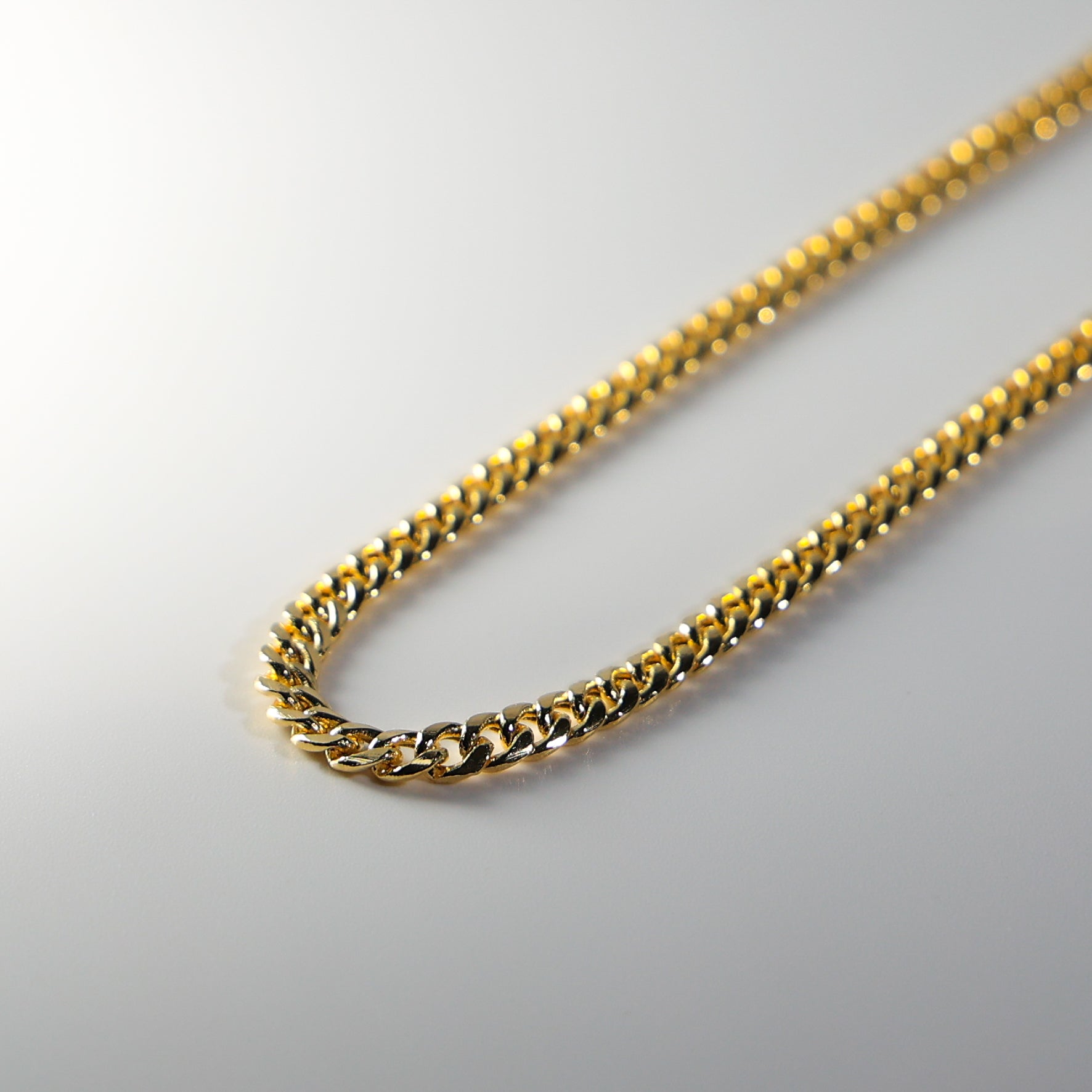 4.5mm Gold Hollow Miami Cuban Chain for Men & Women - 18K Gold Plated 0542 Model - Perfect for Layering, Gifting & Everyday Wear