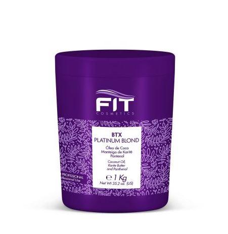 Platinum Blonde Deep Conditioning Hair Mask with Coconut Oil, Shea Butter & Panthenol - 1kg for Damaged & Color-Treated Hair - Intense Hydration & Repair by Fit Cosmetics - Perfect for Salon & At-Home Hair Care