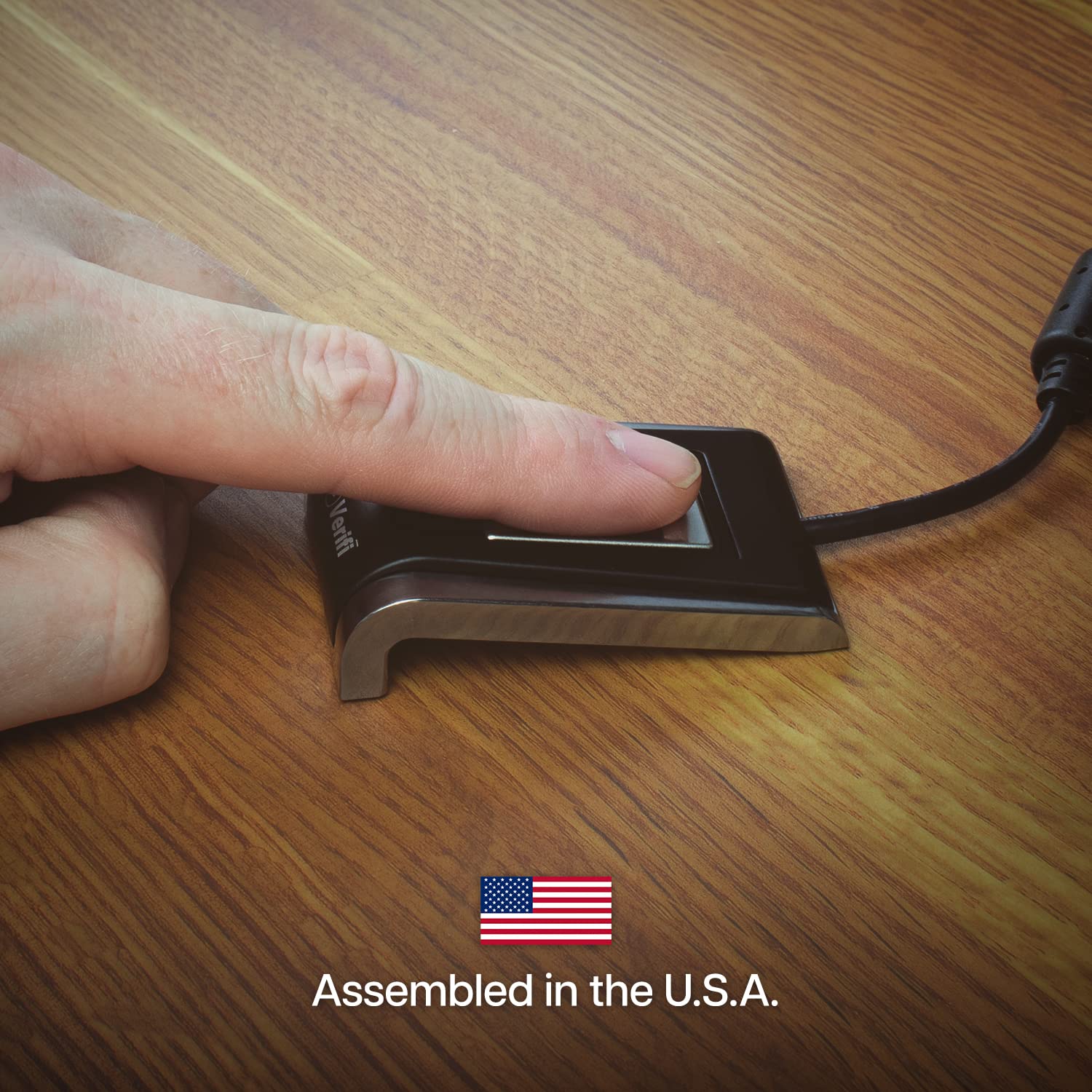 Verifi P5300 USB Fingerprint Reader for Windows Hello - Secure Password-Free Login for Windows Desktop & Laptop Computers - Ideal for Office, Banking & Online Security