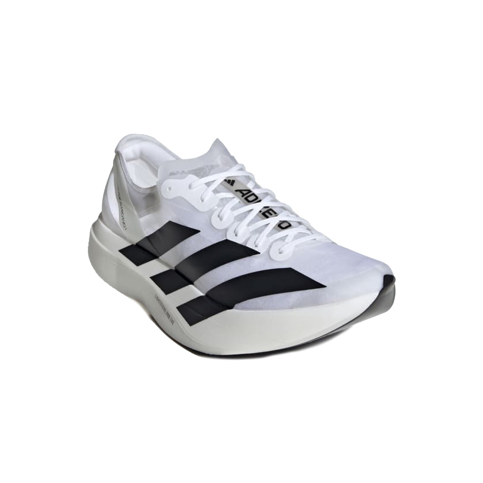Adidas Adizero Adios Pro Evo 1 Running Shoes - White & Black (2023) | Lightweight Racing Sneakers for Marathon & Road Running