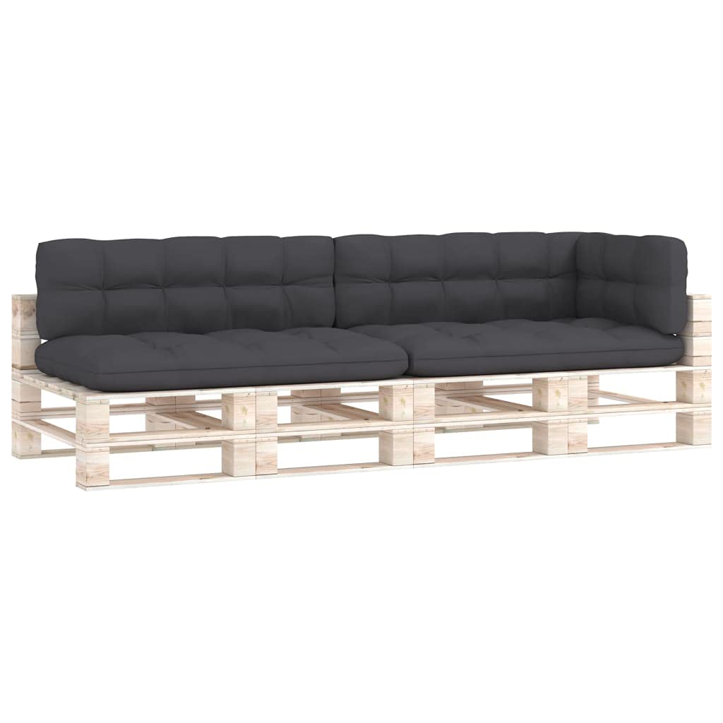 5-Piece Universal Pallet Sofa Cushion Set - Thick Padded Seat Cushions Replacement for Chaise Lounger, Outdoor Patio, Garden & Decorative Chairs - Waterproof & Comfortable for Backyard, Poolside & Deck Relaxation
