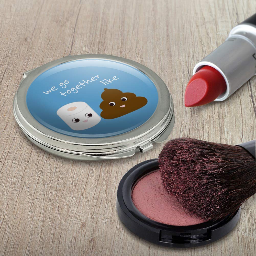 Funny Travel Purse with Mirror - Compact Toilet Paper Holder for On-the-Go