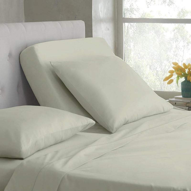 Rajlinen 100% Cotton Split King Sheet Set for Adjustable Beds - 16