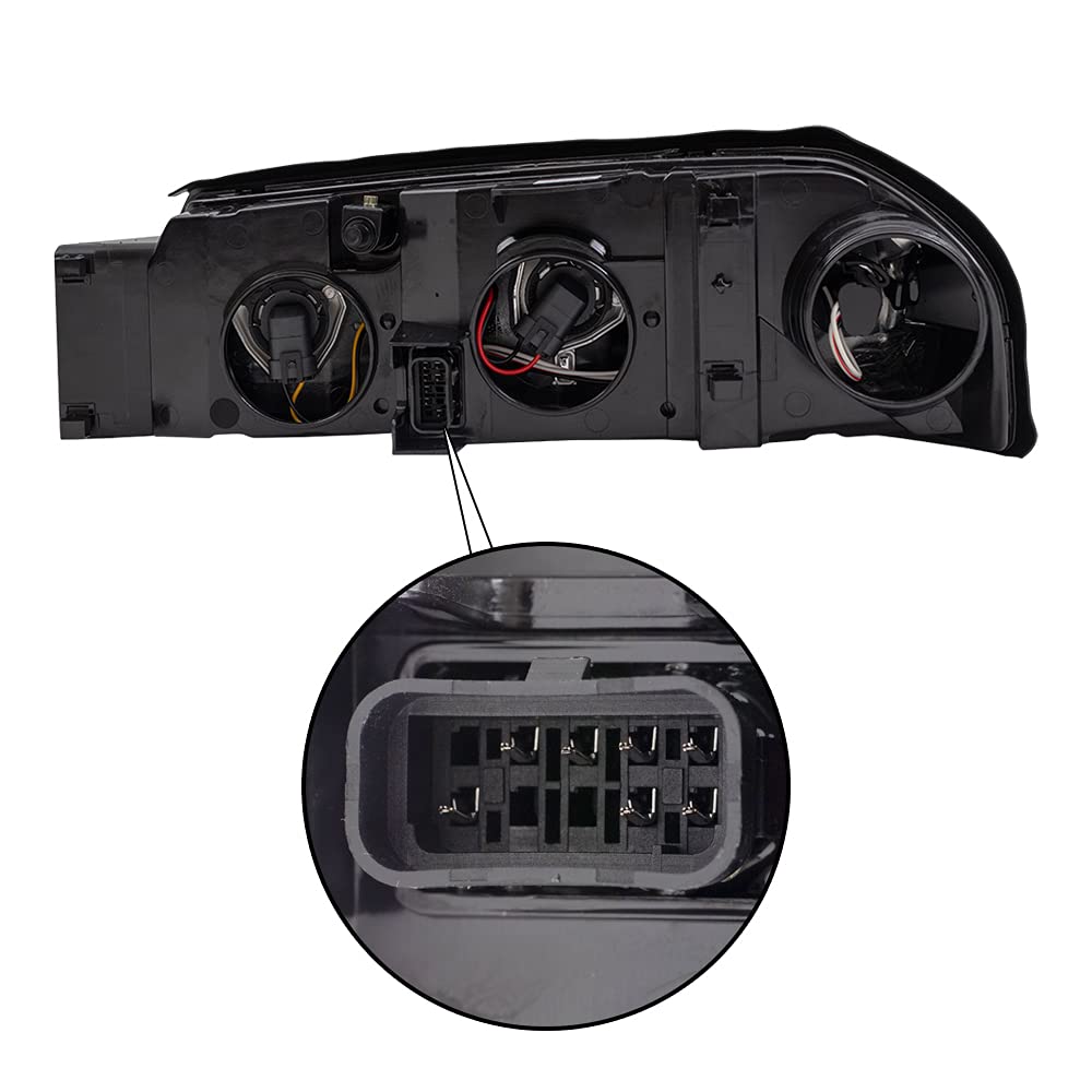 Replacement Headlight Assembly Set for 2000-2004 Chevy Impala - Driver & Passenger Side (Part #10349961 & 10349962) | Direct Fit, Easy Installation | Perfect for Night Driving & Vehicle Restoration Projects