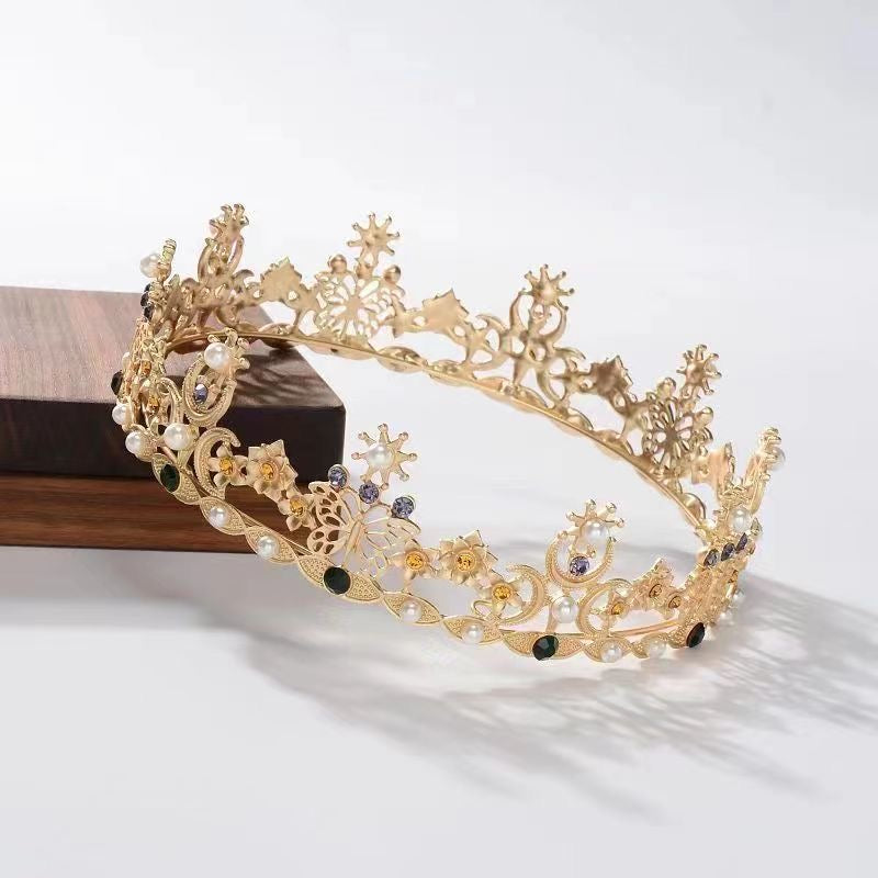 Sparkling Crystal Bridal Tiara Crown - Rhinestone Wedding Headpiece for Bride, Pageant, Prom & Special Occasions | Elegant Veil Accessory & Diadem Headband for Women