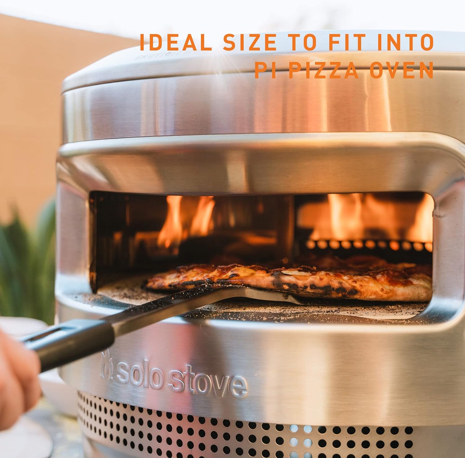 Solo Stove Pizza Peel - Stainless Steel Pizza Turner for Wood Fired Ovens - Perfect for Rotating, Serving & Baking Homemade Pizzas
