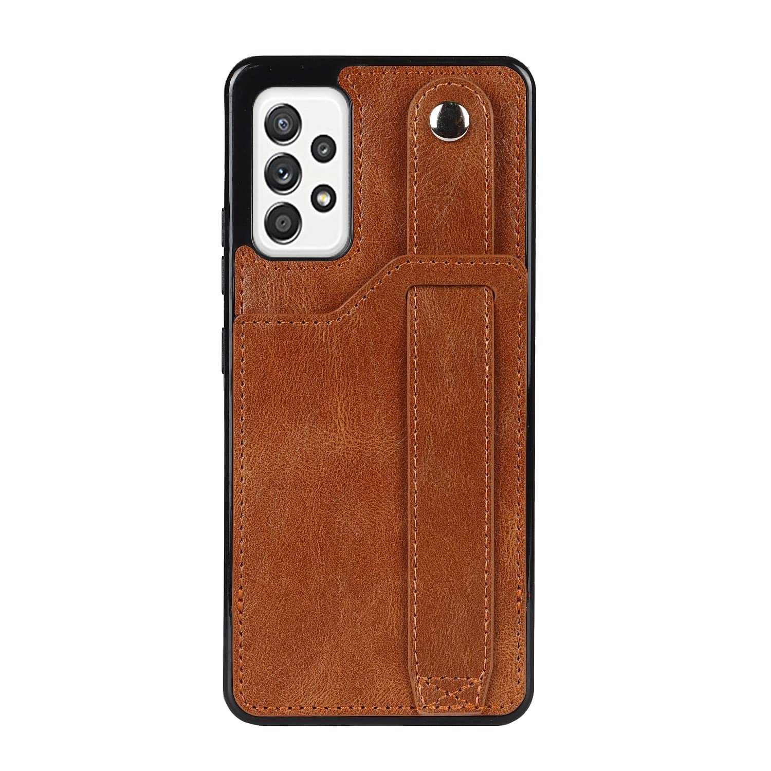 Premium Leather Wallet Phone Case with Stand & Wrist Strap for Samsung Galaxy A52 5G - Protective Cover with Card Slots & Kickstand for Hands-Free Viewing (Perfect for Work, Travel & Daily Use)