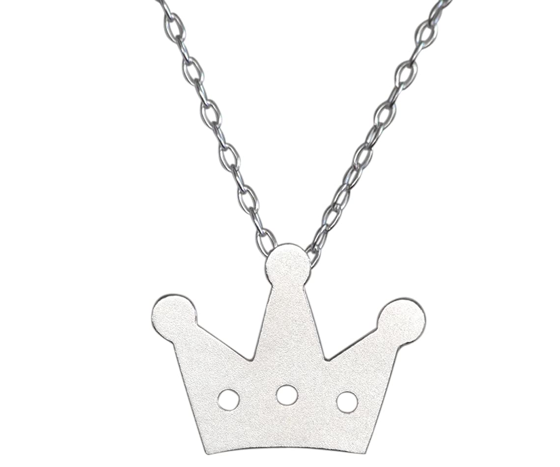 Sterling Silver Crown Necklace for Women - Elegant Royal Jewelry Gift for Queen, Princess, Birthday, Anniversary | Perfect for Parties, Weddings, Special Occasions