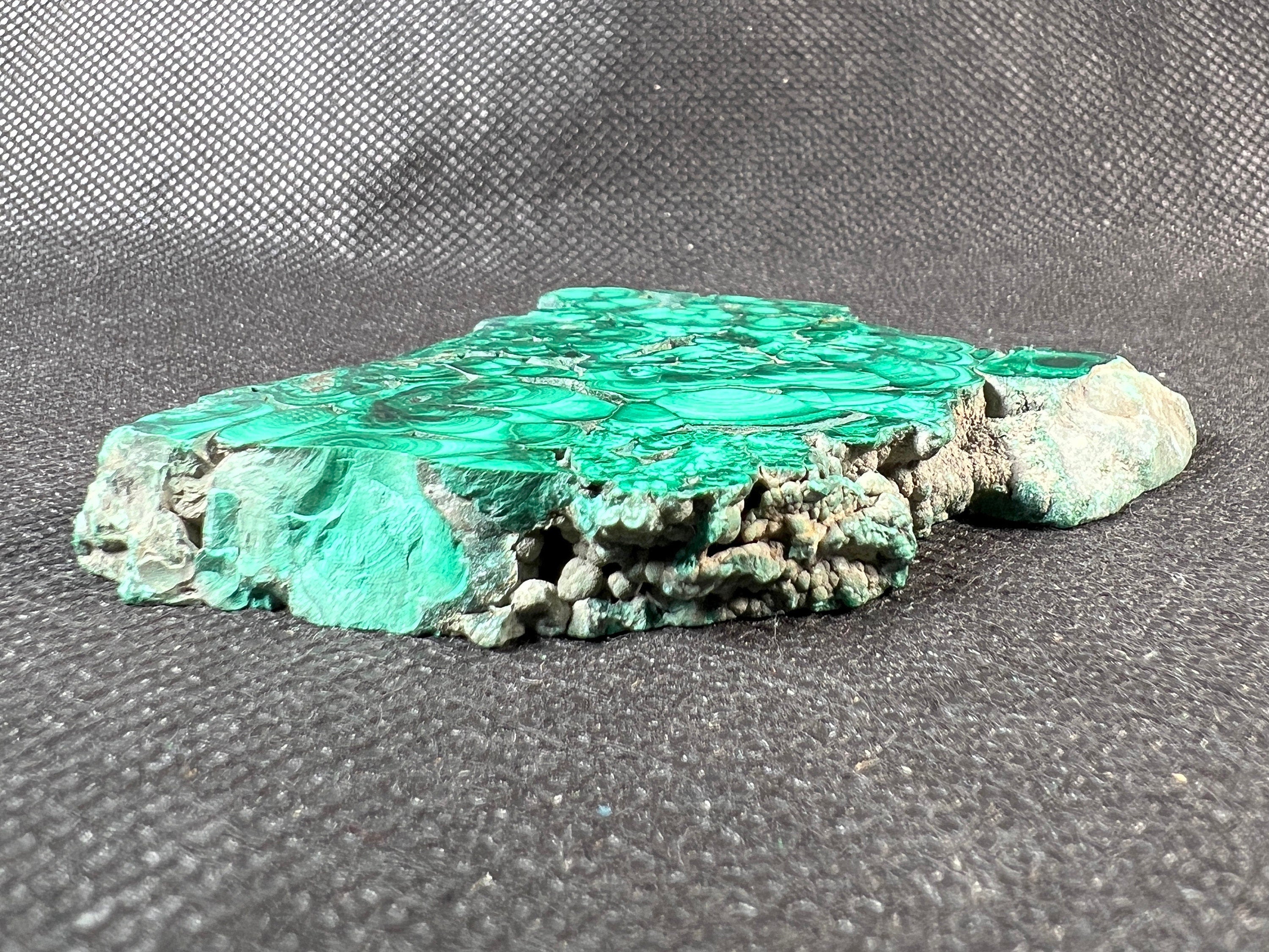 Premium MALACHITE Crystal Slab - Natural Green Malachite Stone for Jewelry Making, Unique Handcrafted Gift & Elegant Home Decor (50457) | Perfect for Crystal Healing, Meditation Spaces & Luxury Interior Design