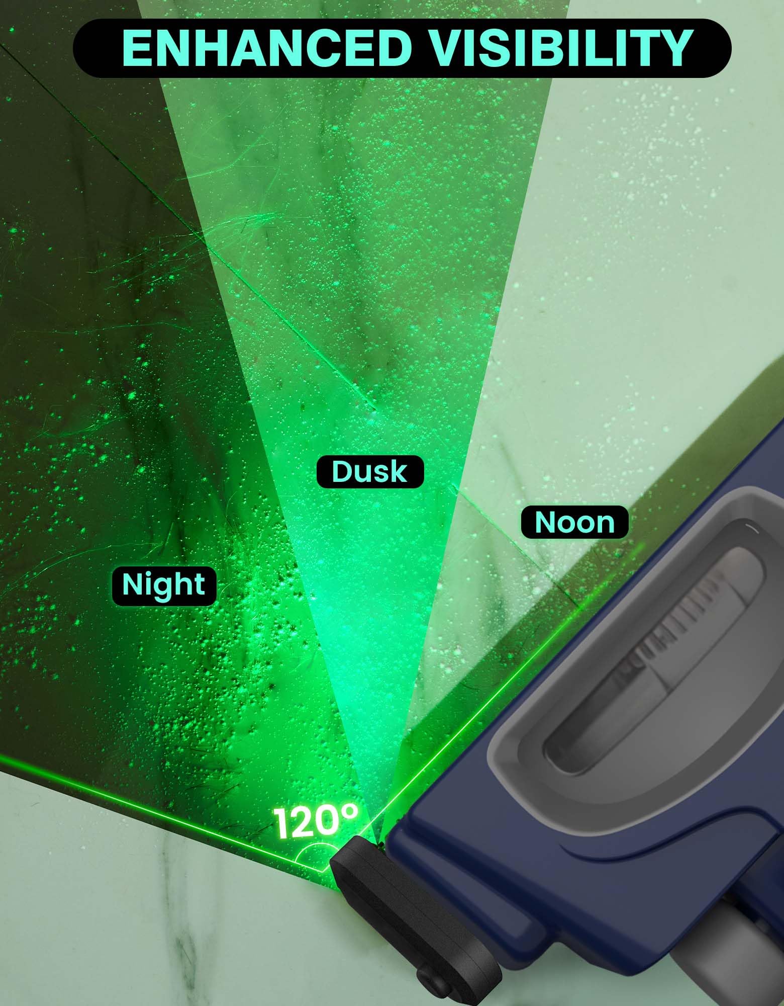 Rechargeable Upright Vacuum Cleaner with LED Dust Detection Light | Universal Upgrade Vacuum Accessories for Shark & Bissell | Perfect for Hardwood Floors, Carpets & Pet Hair Removal