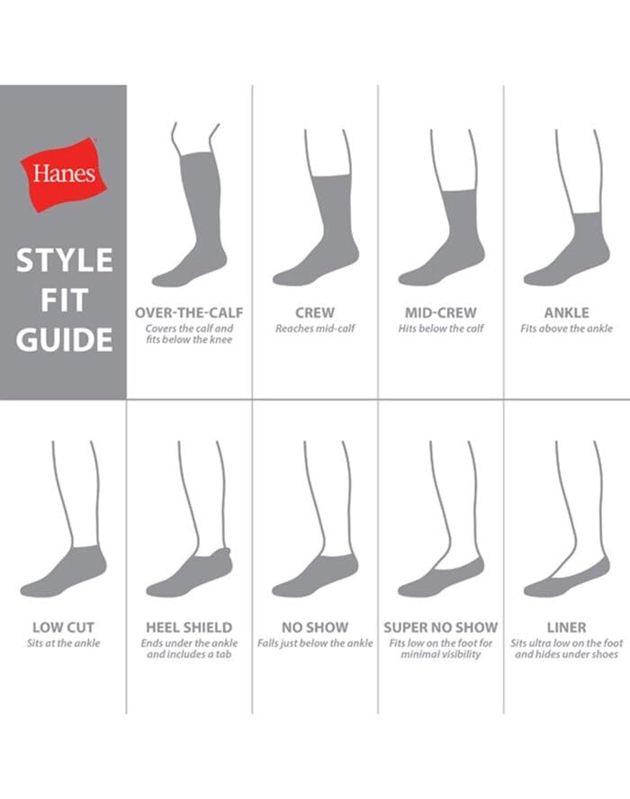 Hanes Women's Lightweight Breathable No Show & Super No Show Socks 6-Pack - Perfect for Running, Yoga & Everyday Comfort