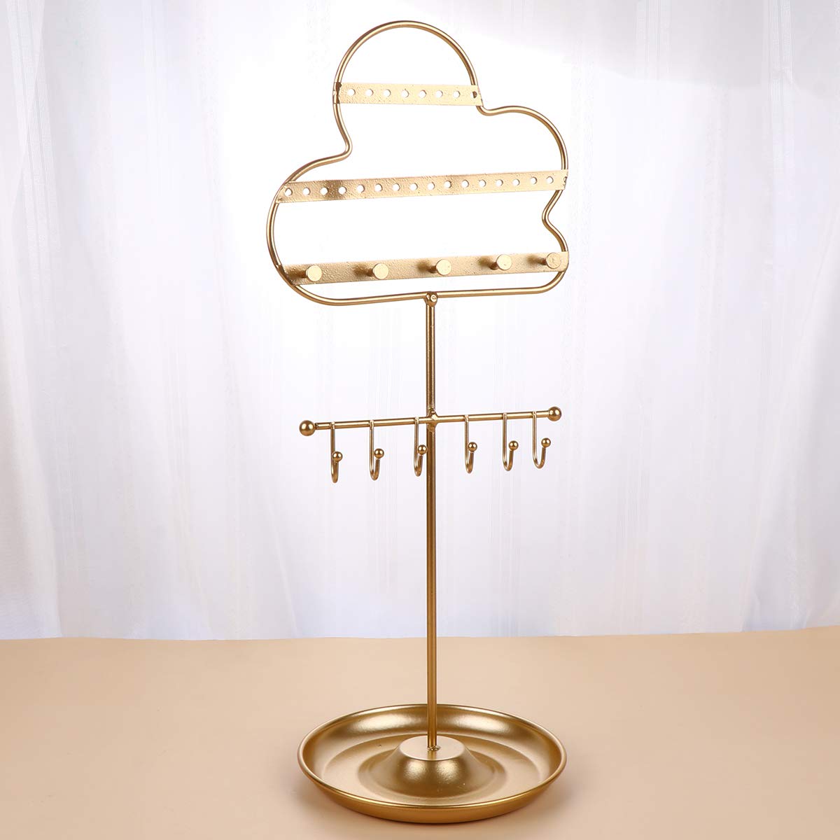 Stylish Jewelry Display Stand - Necklace Holder & Organizer for Women, Men's Bump Cap Jewelry Rack, Travel-Friendly Hanging Pendant & Ring Organizer - Perfect for Boutique Displays, Home Decor & Travel Storage